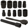 FORCEKRAFT Zestaw  NARZĘDZI udarowych 12 elementów 1/2" 6-kątnych 10-24 mm