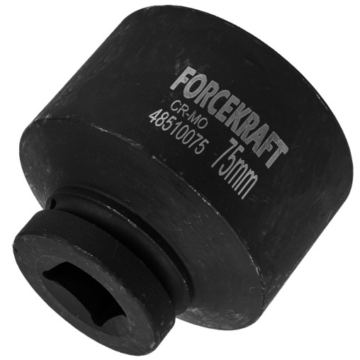 FORCEKRAFT Nasadka udarowa GŁĘBOKA 1" 75mm 6-kątna