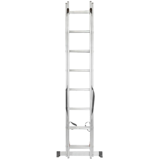 FORCEKRAFT Drabina DWUSTRONNA łączona ALUMINIOWA 2x14 stopni WIELOFUNKCYJNA