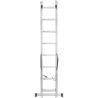FORCEKRAFT Drabina DWUSTRONNA łączona ALUMINIOWA 2x14 stopni WIELOFUNKCYJNA
