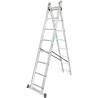 FORCEKRAFT Drabina DWUSTRONNA łączona ALUMINIOWA 2x13 stopni WIELOFUNKCYJNA