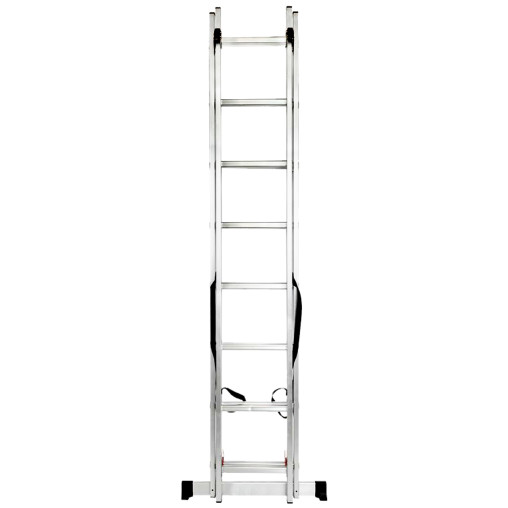 FORCEKRAFT Drabina DWUSTRONNA łączona ALUMINIOWA 2x12 stopni WIELOFUNKCYJNA
