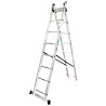 FORCEKRAFT Drabina DWUSTRONNA łączona ALUMINIOWA 2x12 stopni WIELOFUNKCYJNA