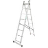FORCEKRAFT Drabina DWUSTRONNA łączona ALUMINIOWA 2x10 stopni WIELOFUNKCYJNA