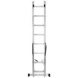 FORCEKRAFT Drabina DWUSTRONNA łączona ALUMINIOWA 2x8 stopni WIELOFUNKCYJNA
