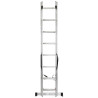 FORCEKRAFT Drabina DWUSTRONNA łączona ALUMINIOWA 2x8 stopni WIELOFUNKCYJNA