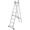FORCEKRAFT Drabina DWUSTRONNA łączona ALUMINIOWA 2x9 stopni WIELOFUNKCYJNA