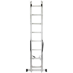 FORCEKRAFT Drabina DWUSTRONNA łączona ALUMINIOWA 2x9 stopni WIELOFUNKCYJNA