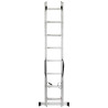 FORCEKRAFT Drabina DWUSTRONNA łączona ALUMINIOWA 2x9 stopni WIELOFUNKCYJNA