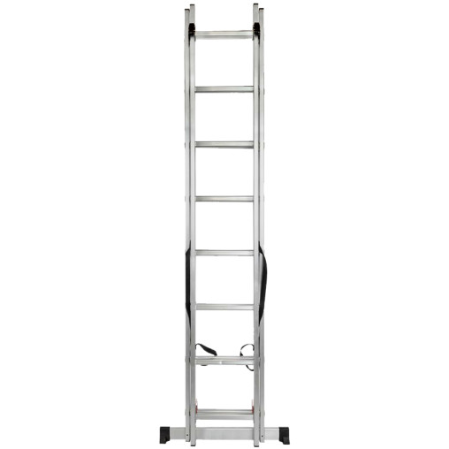 FORCEKRAFT Drabina DWUSTRONNA łączona ALUMINIOWA 2x11 stopni WIELOFUNKCYJNA