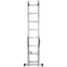 FORCEKRAFT Drabina DWUSTRONNA łączona ALUMINIOWA 2x11 stopni WIELOFUNKCYJNA