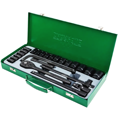 FORSLAND Zestaw narzędzi 1/2" 6-kątnych 8-32mm 24 ELEMENTY + WALIZKA