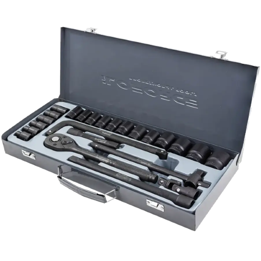 ILOFORCE Zestaw narzędzi 1/2" 6-kątnych 8-32mm 24 ELEMENTY + WALIZKA
