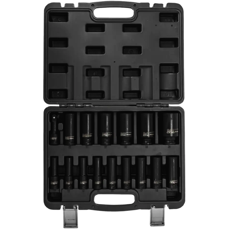 ILOFORCE Zestaw NASADEK UDAROWYCH głębokich 1/2" 16 ELEMENTÓW + WALIZKA
