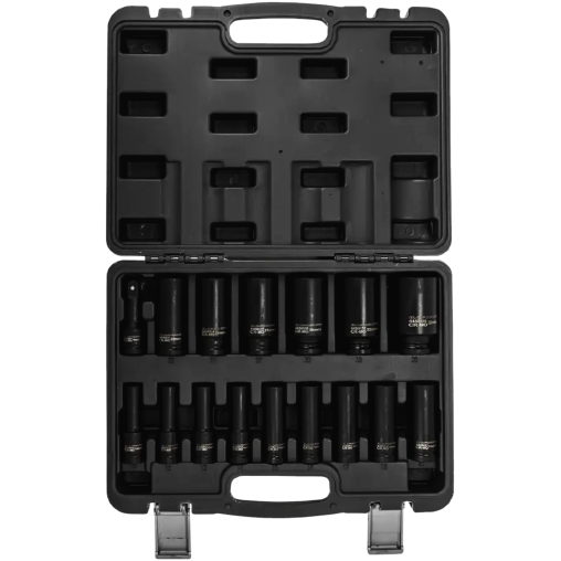 ILOFORCE Zestaw NASADEK UDAROWYCH głębokich 1/2" 16 ELEMENTÓW + WALIZKA