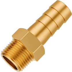 PARTNER Króciec PNEUMATYCZNY mosiężny GWINT zewnętrzny 1/4" jodełka 10mm