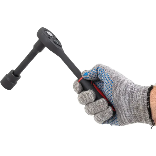 ROCKFORCE Zestaw NASADEK 1/2" 12 ELEMENTÓW z GRZECHOTKĄ i PRZEDŁUŻKĄ