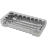 ROCKFORCE Zestaw NARZĘDZI nasadek 3/8" 20 el z adapterami i PRZEDŁUŻKAMI