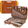 FORSTIME Zestaw narzędzi DUŻY 180 ELEMENTÓW 1/4" 3/8" 1/2" 6-kątnych 4-32mm