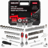 BAUMAUTO Zestaw narzędzi DUŻY 108 ELEMENTÓW 1/4" 3/8" 6-kątnych 4-22mm