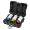 Zestaw nasadek udarowych 1/2" do alufelg 3el. (17, 19, 21mm) (6-kątnych)