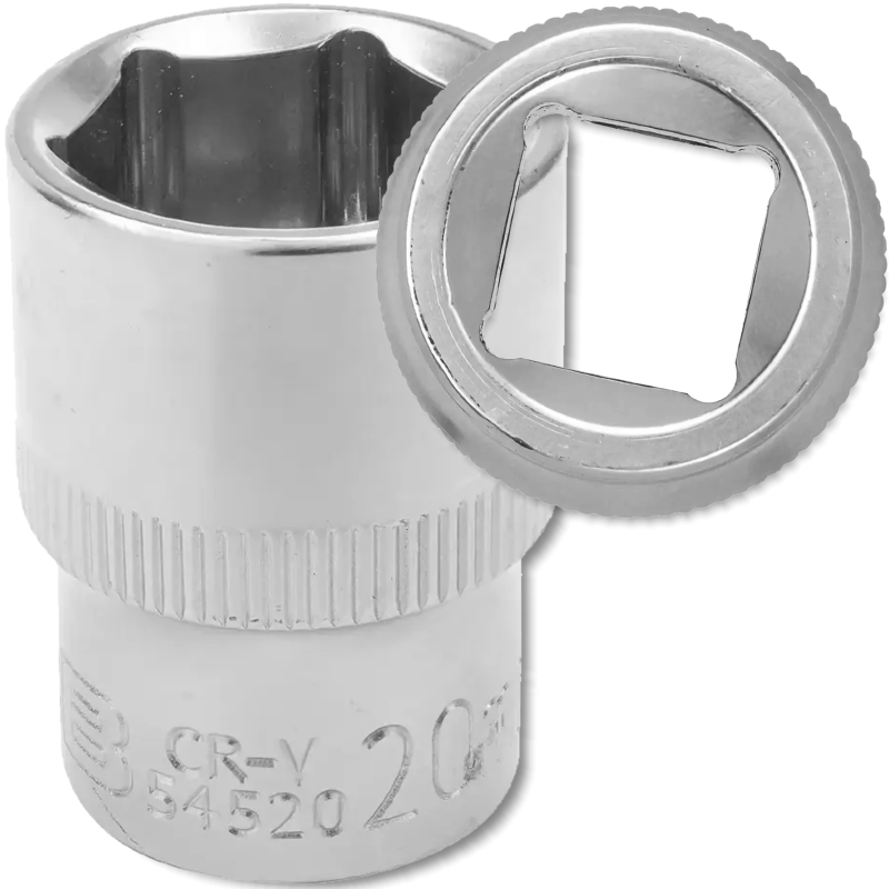 Detail produktu JCB nástrčná hlavica 1/2" 20 mm 6-hranná Cr-V FS-60462