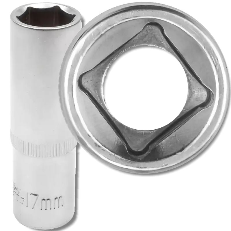 Detail produktu JCB hlboká nástrčná hlavica 1/2" 17 mm 6-hranná Cr-V FS-60482