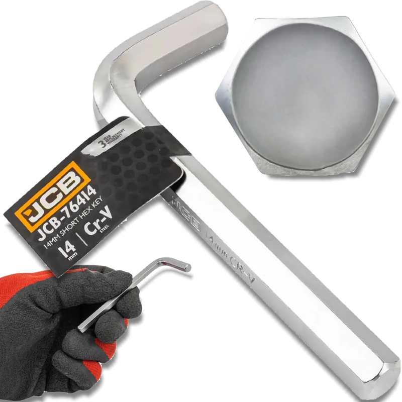 Detail produktu JCB imbusový kľúč 14 mm typ L z chróm-vanádiovej ocele FS-59751