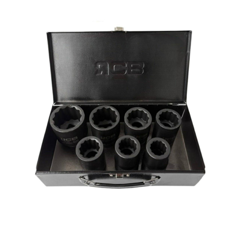 Zestaw nasadek udarowych głębokich 1" 7el. (12-kątnych) (24-46mm)