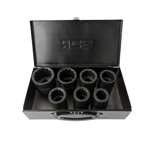 Zestaw nasadek udarowych głębokich 1" 7el. (12-kątnych) (24-46mm)