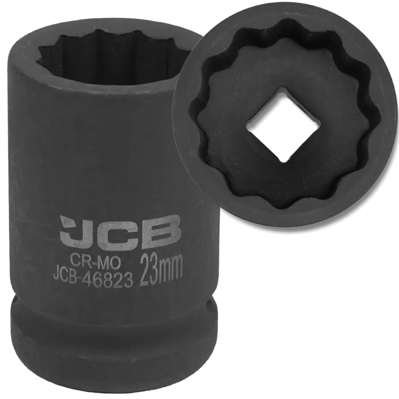 Detail produktu JCB rázová nástrčná hlavica 3/4" 23 mm 12-hranná Cr-Mo FS-59845