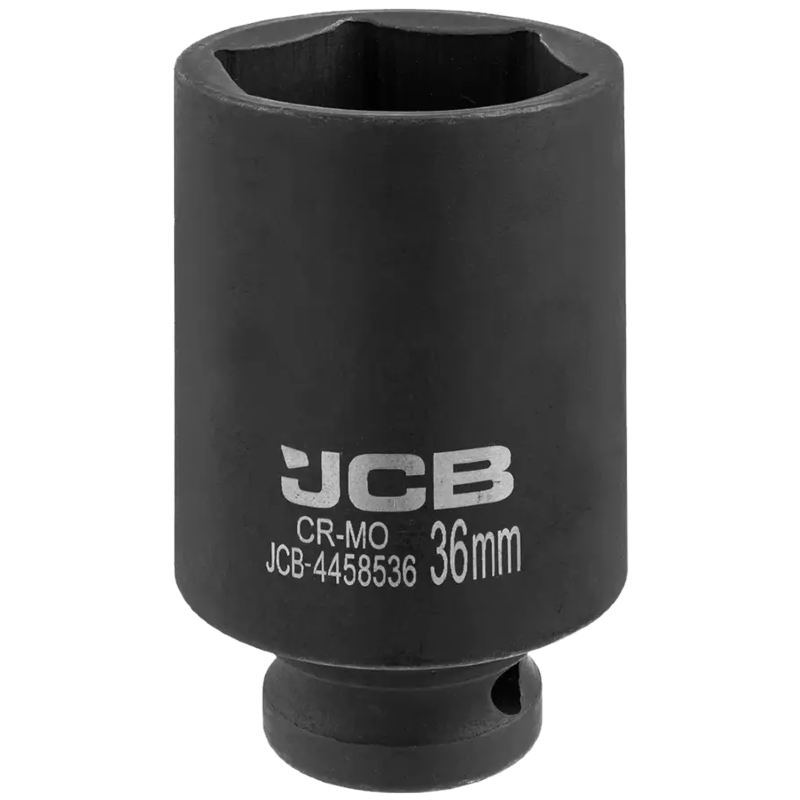 JCB NASADKA udarowa GŁĘBOKA 1/2" Cr-Mo 6-kątna 36mm KLUCZ NASADOWY