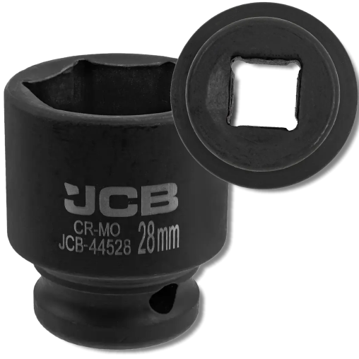 JCB Nasadka udarowa 1/2" 28 mm 6-kątna Cr-Mo KLUCZ nasadowy