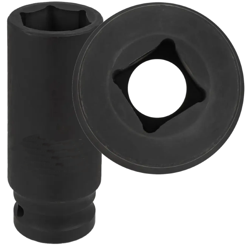 FORCEKRAFT Nasadka udarowa GŁĘBOKA 1/2" 23mm 6-kątna KLUCZ nasadowy