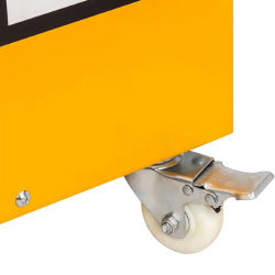 JCB Stojak REGAŁ ekspozycyjny MOBILNY 5 PÓŁEK do 300kg 135x100x40cm 4 kółka