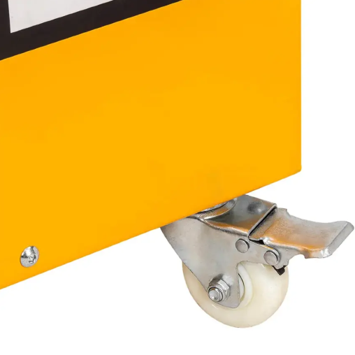 JCB Stojak REGAŁ ekspozycyjny MOBILNY 5 PÓŁEK do 300kg 135x100x40cm 4 kółka