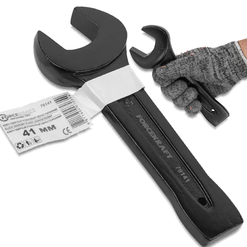 FORCEKRAFT Klucz PŁASKI udarowy do PODBIJANIA 41mm 230mm Cr-Mo