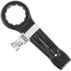 FORCEKRAFT Klucz OCZKOWY udarowy do PODBIJANIA 70mm 320mm Cr-Mo