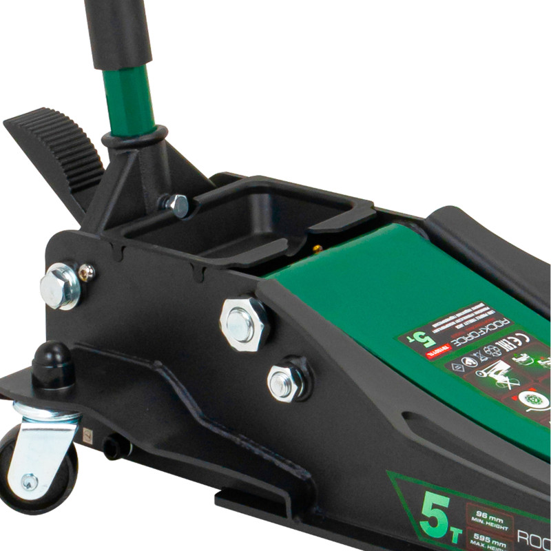 ROCKFORCE Podnośnik hydrauliczny 5 TON typu Żaba NISKOPROFILOWY z PEDAŁEM