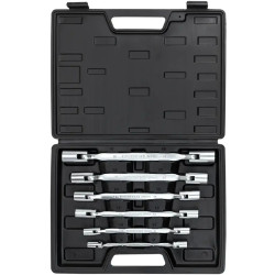 FORCEKRAFT Zestaw KLUCZY nasadowo-przegubowych 6 ELEMENTÓW 8-22mm + WALIZKA