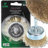 ROCKFORCE Mosiężna SZCZOTKA doczołowa MISECZKOWA sznurkowa 63mm 4500obr/min