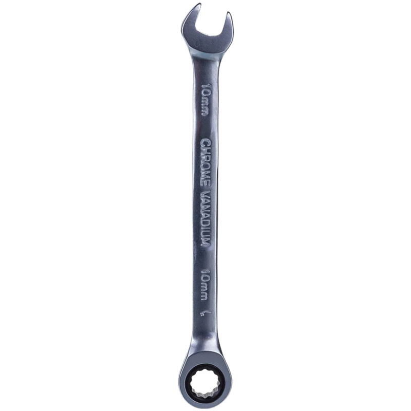 ROCKFORCE Klucz PŁASKO-OCZKOWY z GRZECHOTKĄ 10mm stal Cr-V
