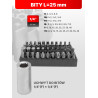 FORCEKRAFT Zestaw narzędzi 222 ELEMENTY stal CrV DUŻY komplet 1/4" 3/8" 1/2"