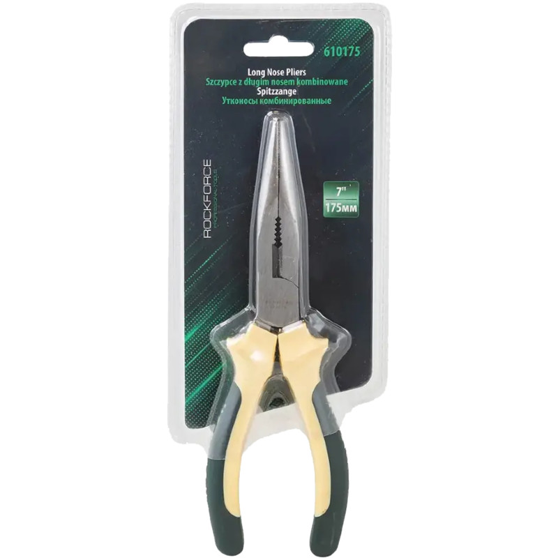 ROCKFORCE Szczypce CIENKIE kombinowane Profi CrV 7" 150mm WĄSKIE