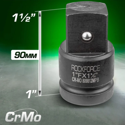 ROCKFORCE Adapter UDAROWY 1"(F)x1.5"(M) stal CR-MO