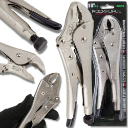 ROCKFORCE Szczypce ZACISKOWE MORSEA 10" 250mm STAL CRV