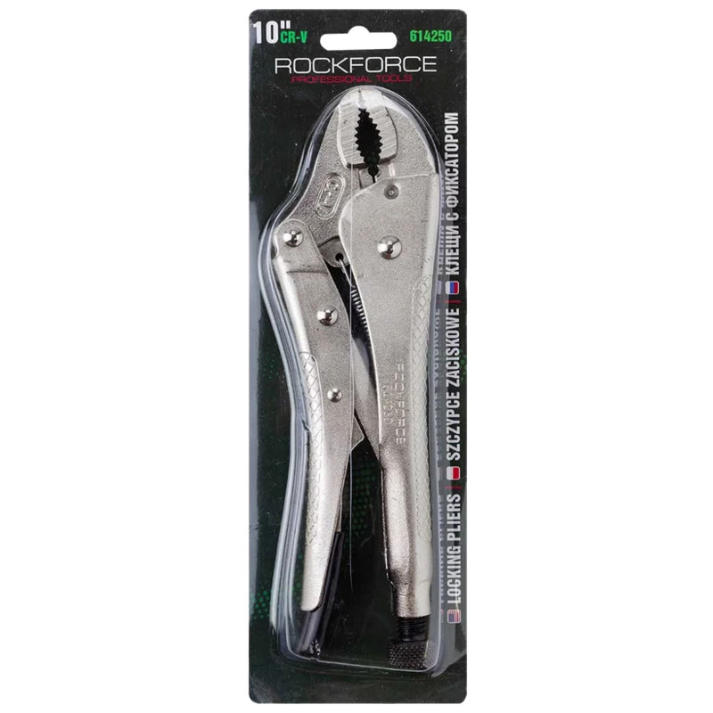 ROCKFORCE Szczypce ZACISKOWE MORSEA 10" 250mm STAL CRV