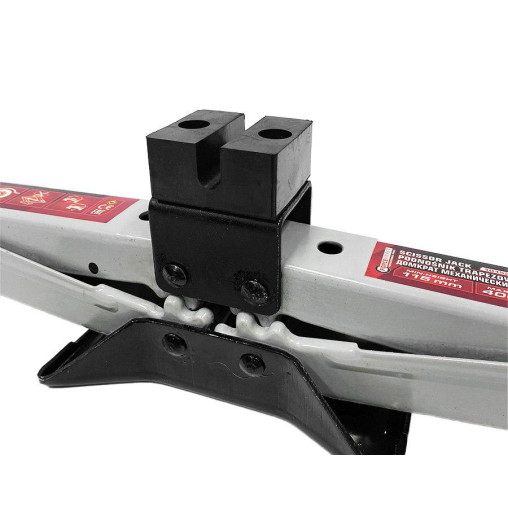 Podnośnik samochodowy trapezowy 2T 115-400 mm z kluczem grzechotką mobilny
