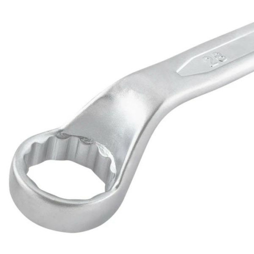 Zestaw 8 kluczy oczkowych odgiętych 6-22 mm 12-kątne stal CrV Forcekraft