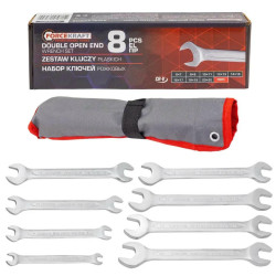 Zestaw 8 kluczy płaskich 6-22 mm obustronne klucze płaskie Forcekraft